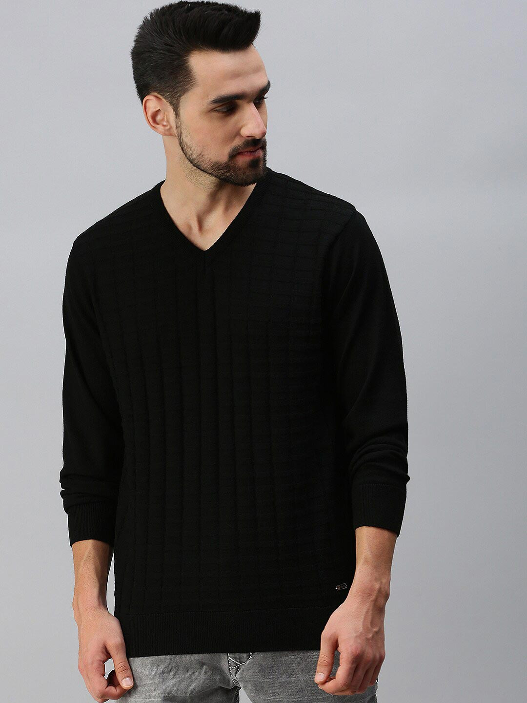 

98 Degree North Men Black Pullover