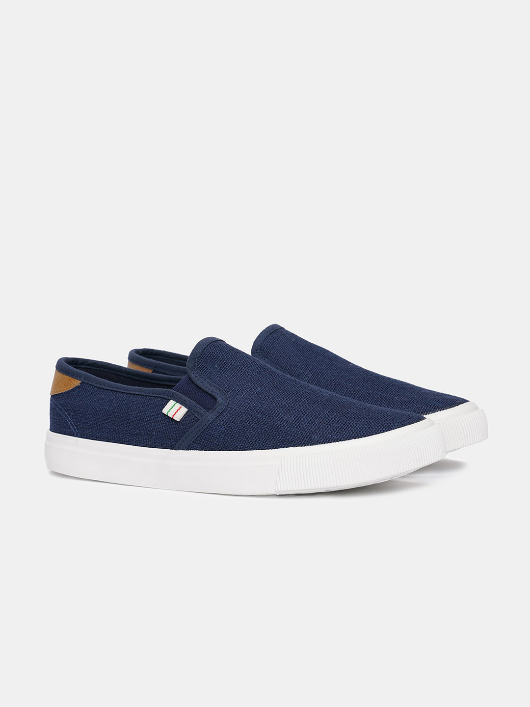 

R&B Men Blue Slip-On Sneakers