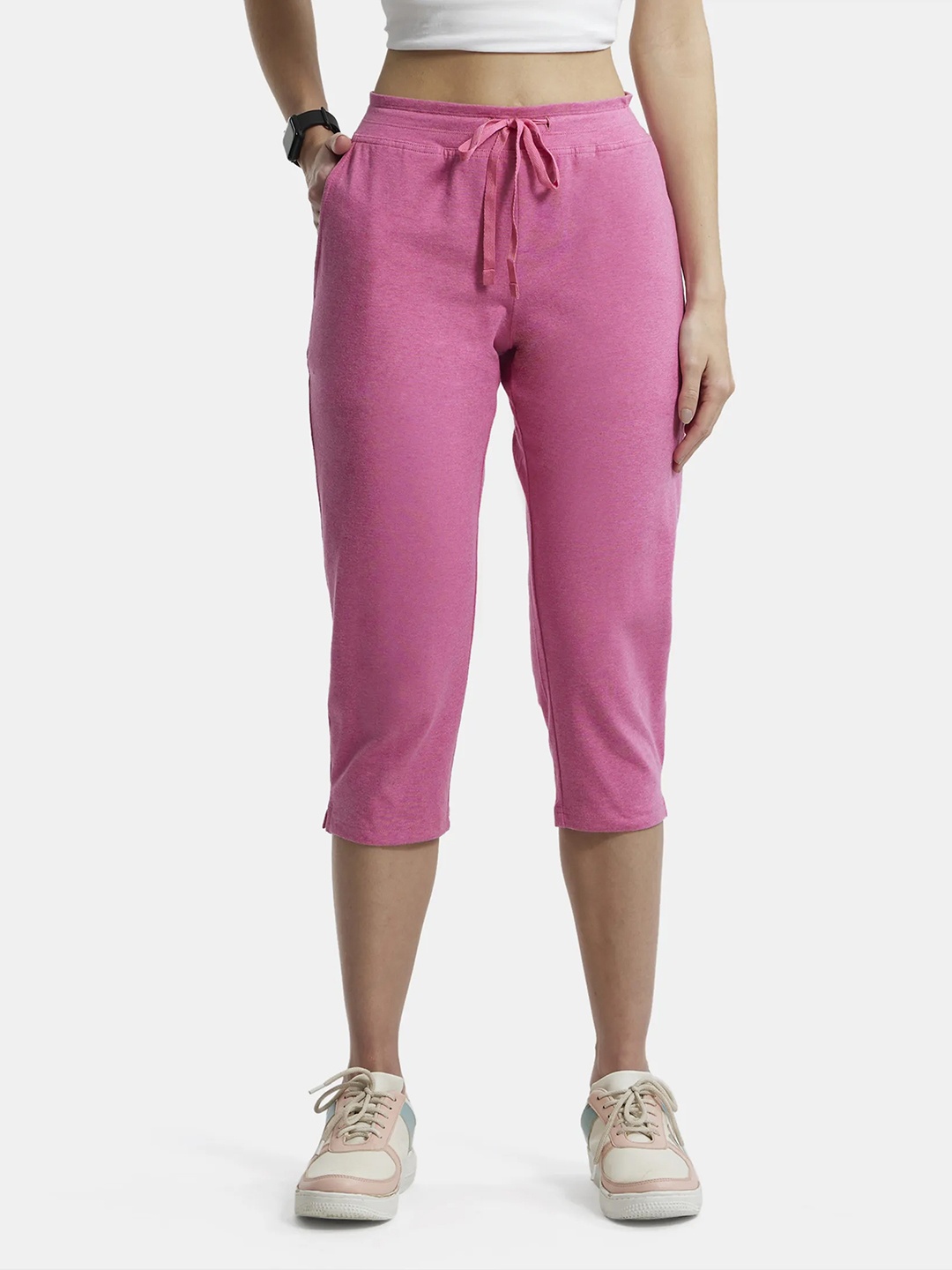 

Jockey Pink Slim Fit Lounge Capris