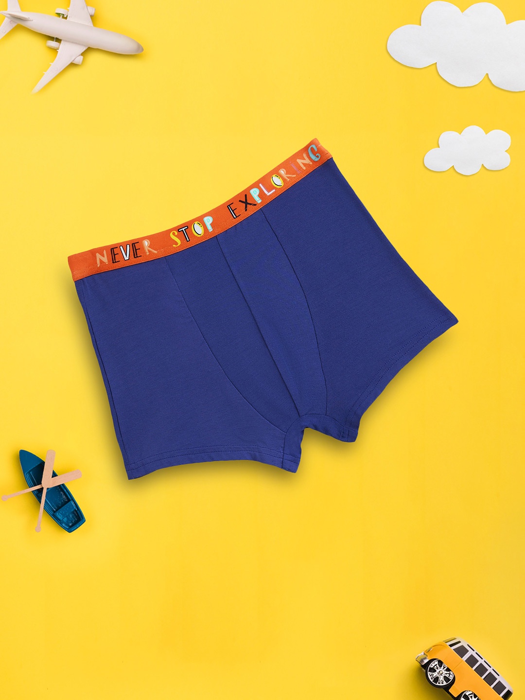 

XY Life Boys Blue Solid Solid IntelliSoft Tencel Modal Playmate Trunk
