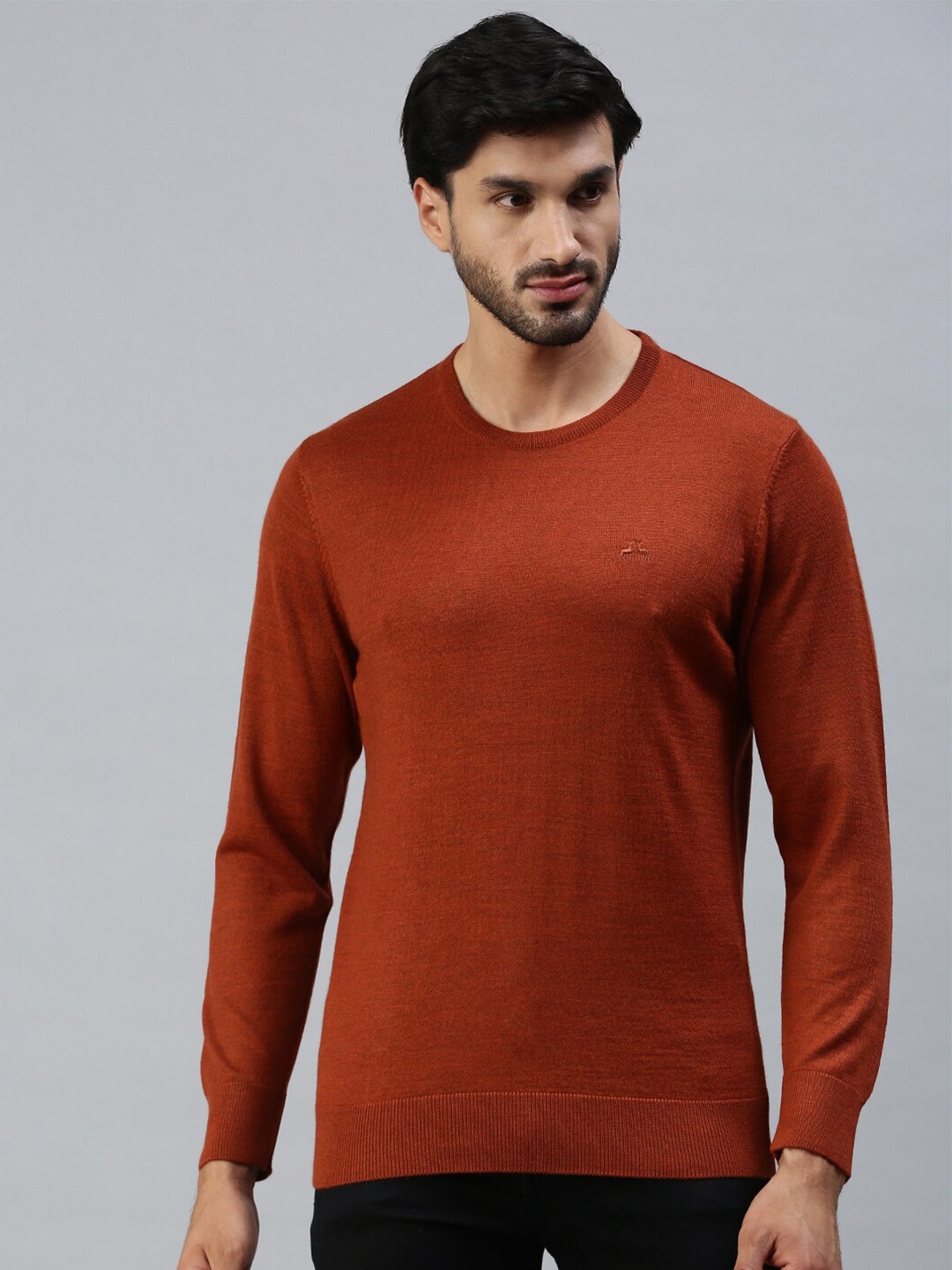 

98 Degree North Men Rust Pullover