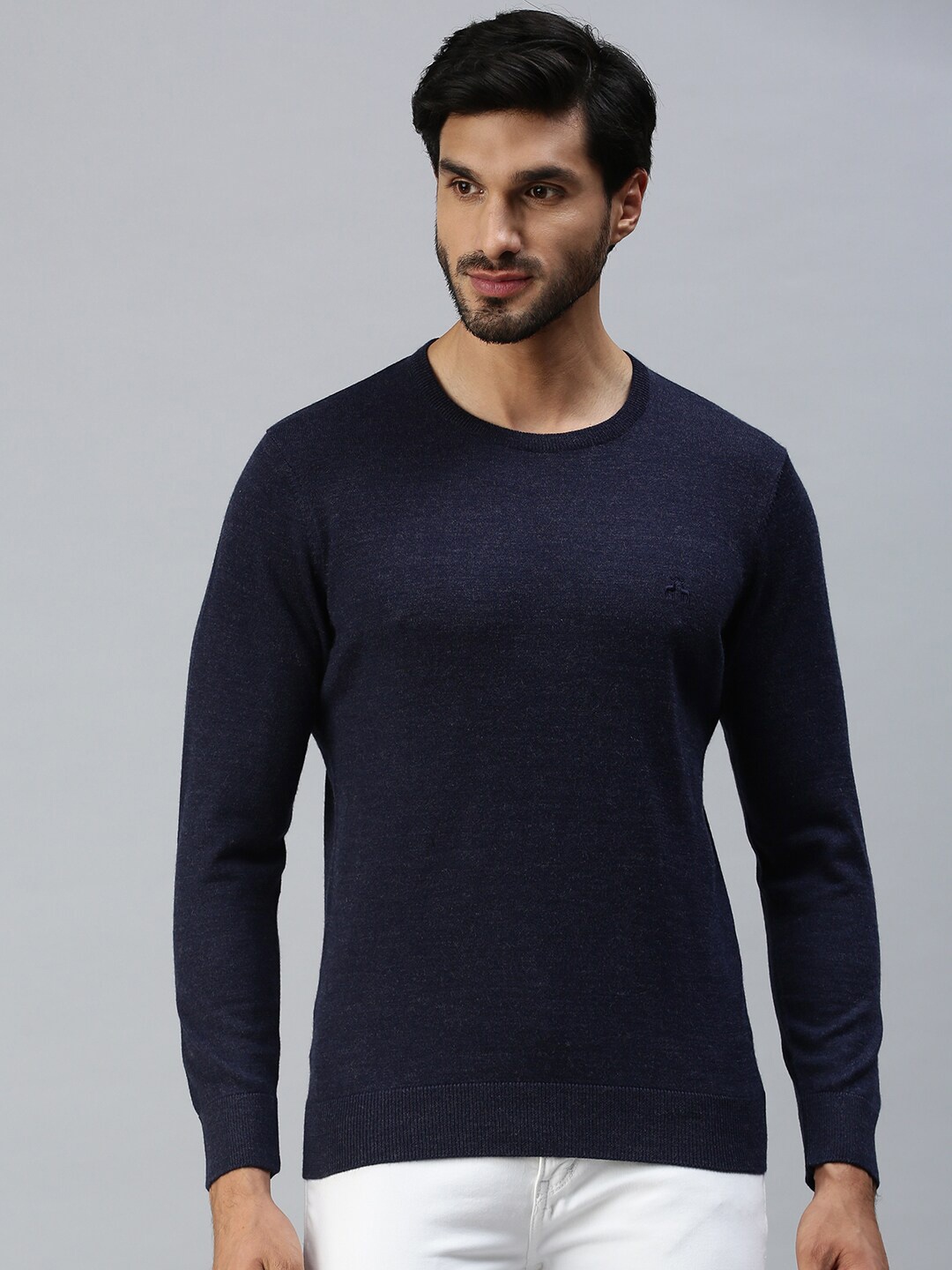 

98 Degree North Men Navy Blue Pullover