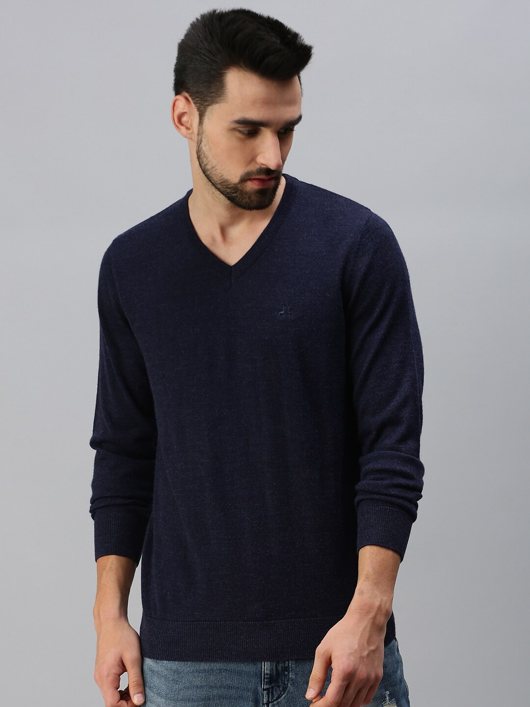 

98 Degree North Men Navy Blue Sweater Vest