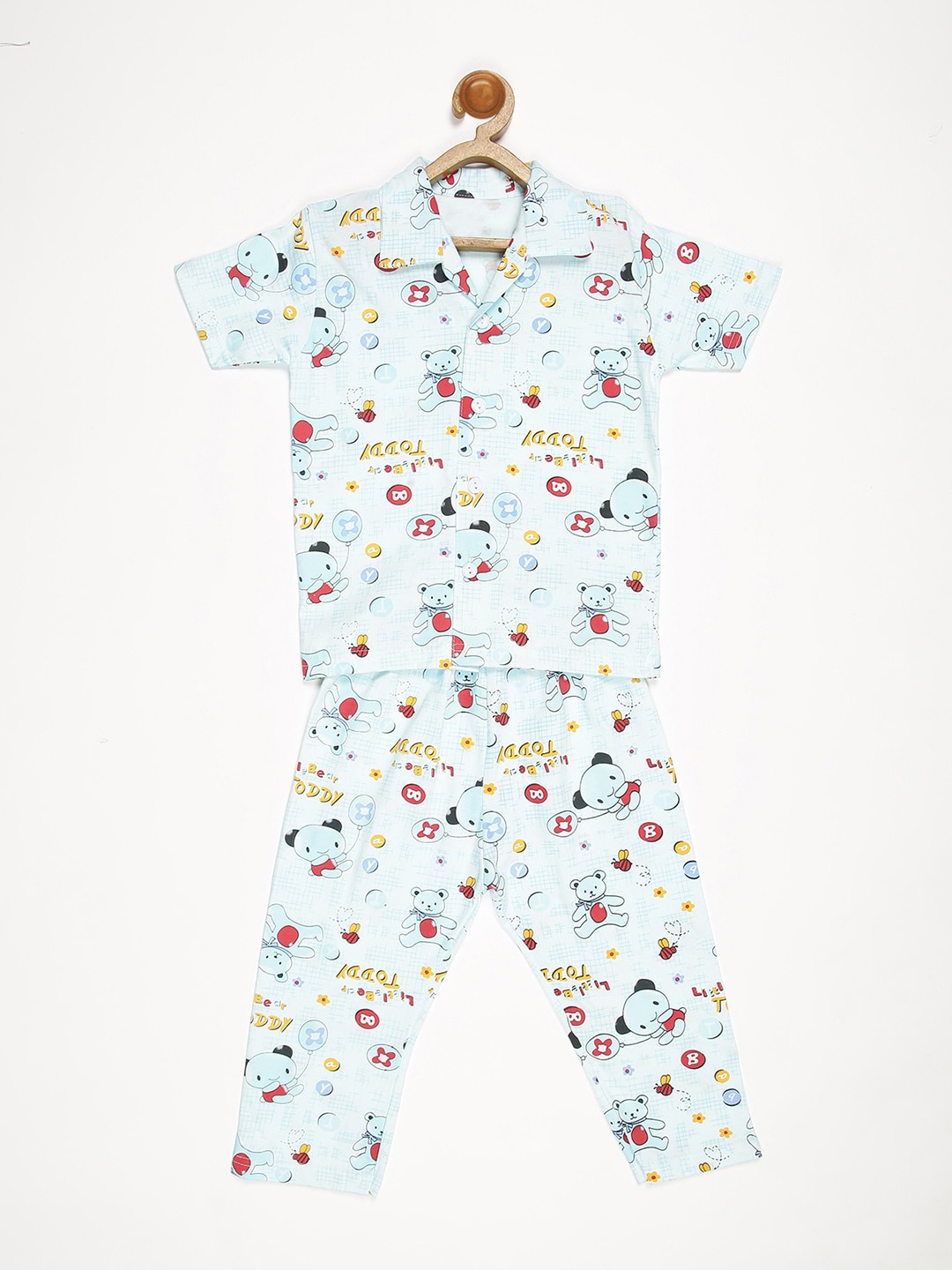 

V2 Value & Variety Boys Blue & Red Printed Night suit