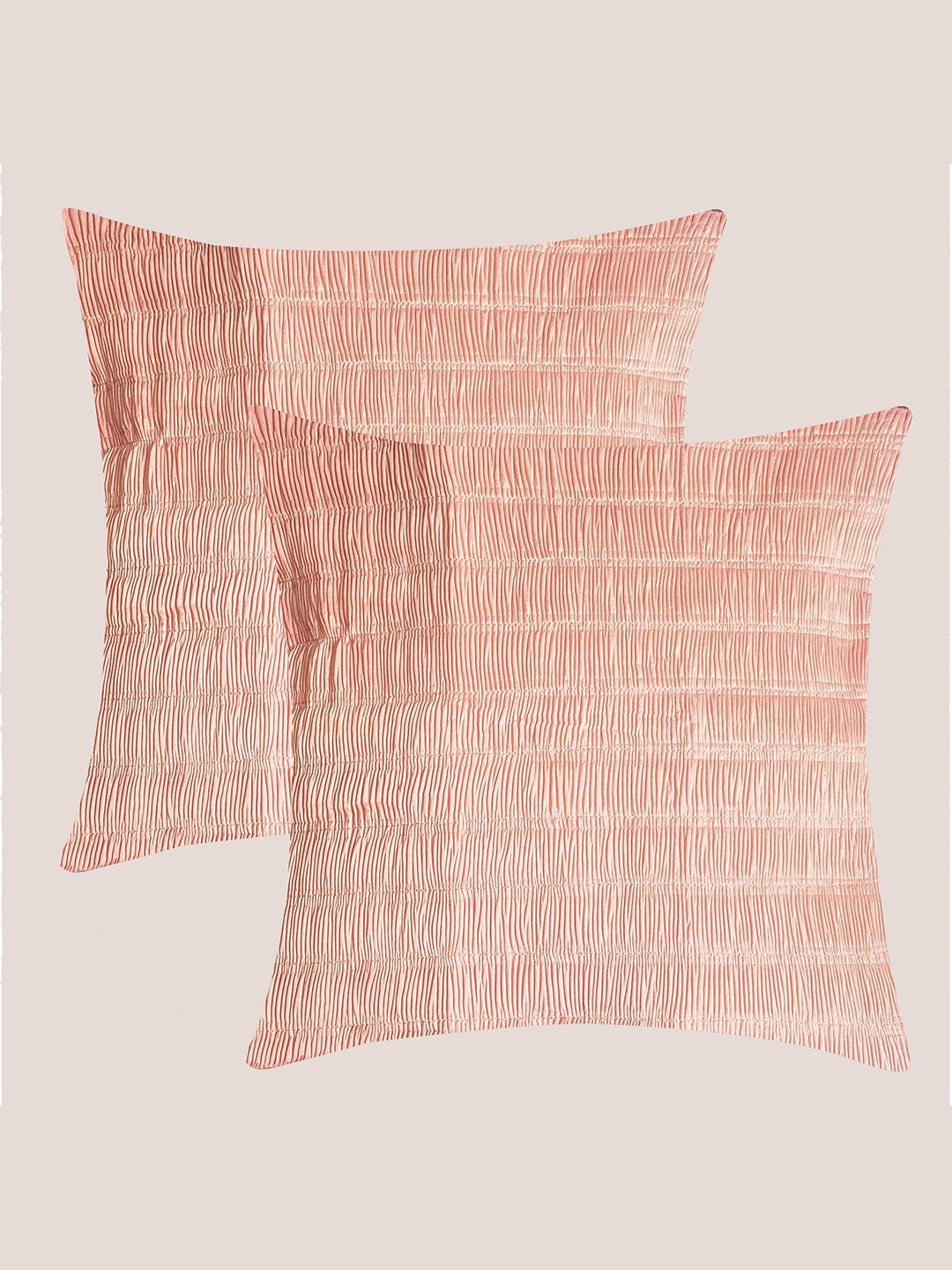 

Molcha Rose Gold Set of 2 Square Cushion Covers