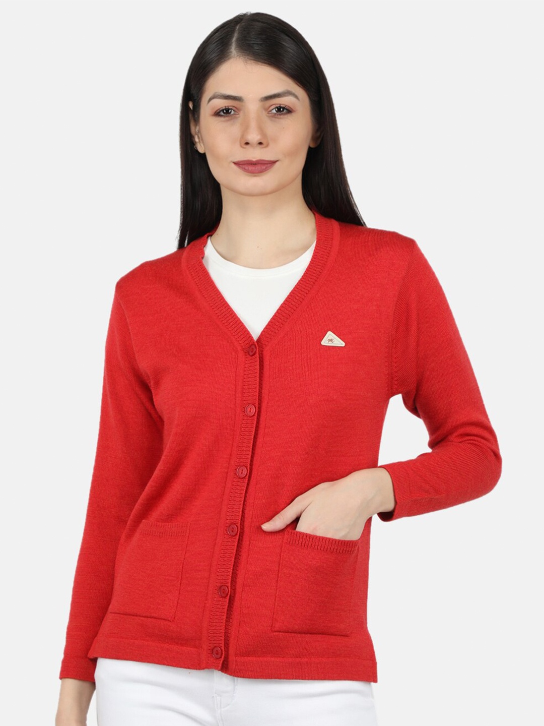

Monte Carlo Women Red Cardigan