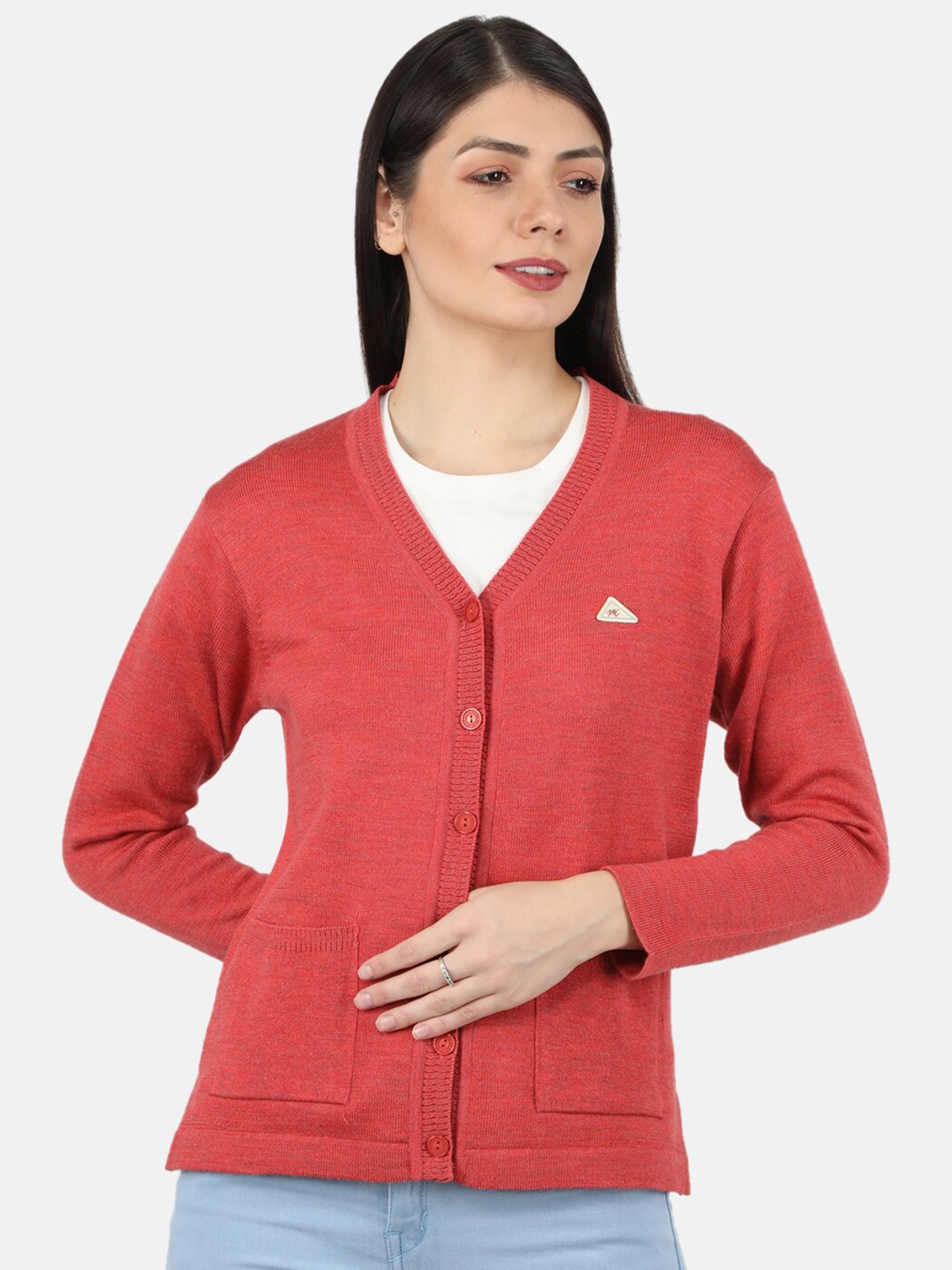 

Monte Carlo Women Red Cardigan