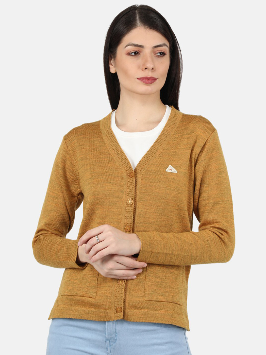 

Monte Carlo Women Gold-Toned Cardigan