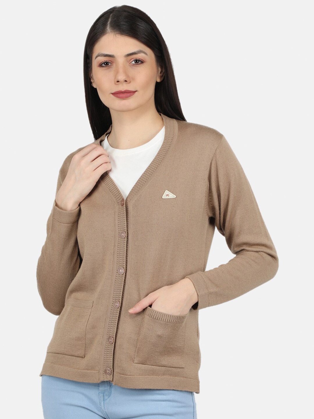 

Monte Carlo Women Beige Cardigan