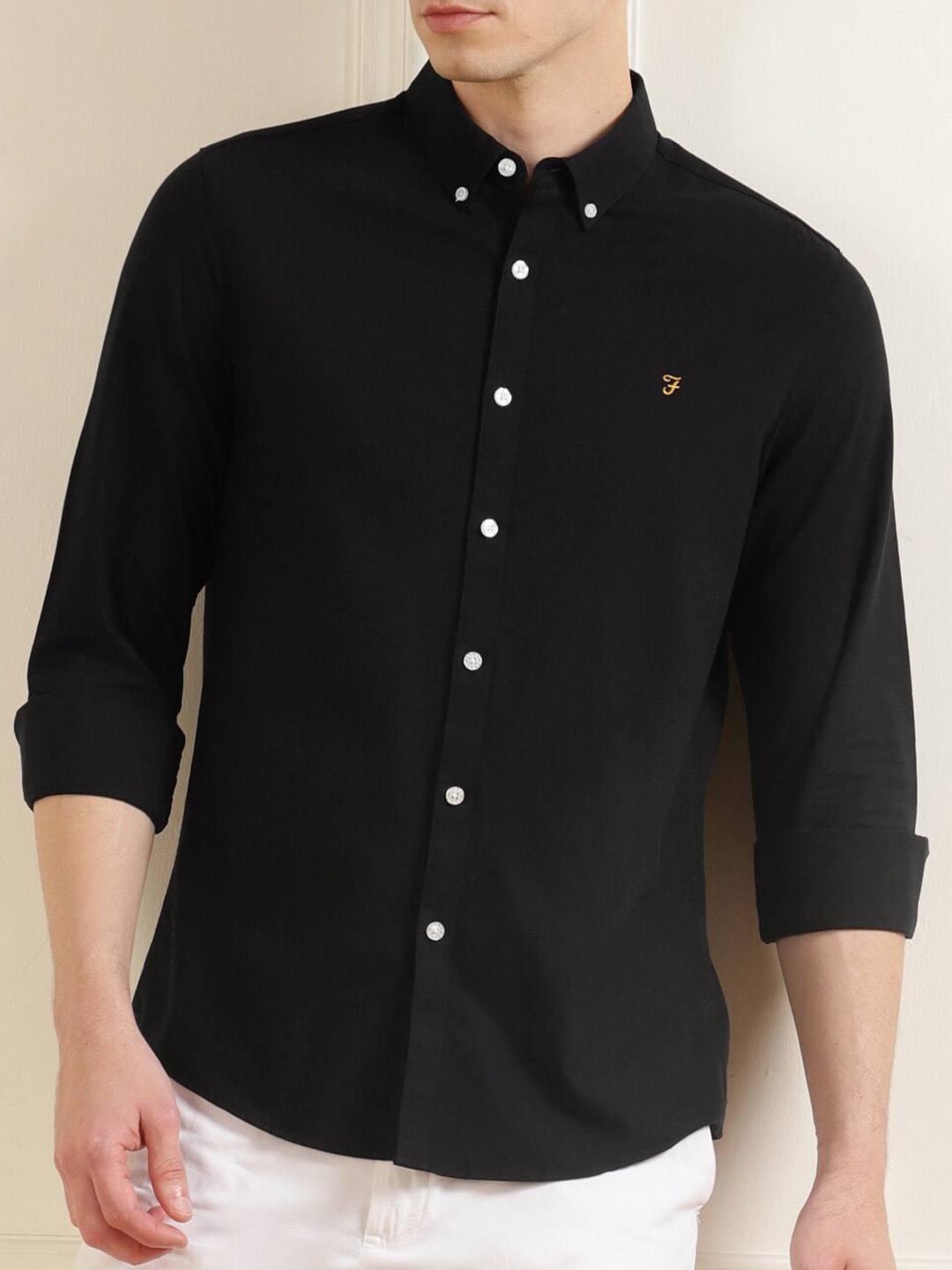 

Farah Men Black Casual Shirt