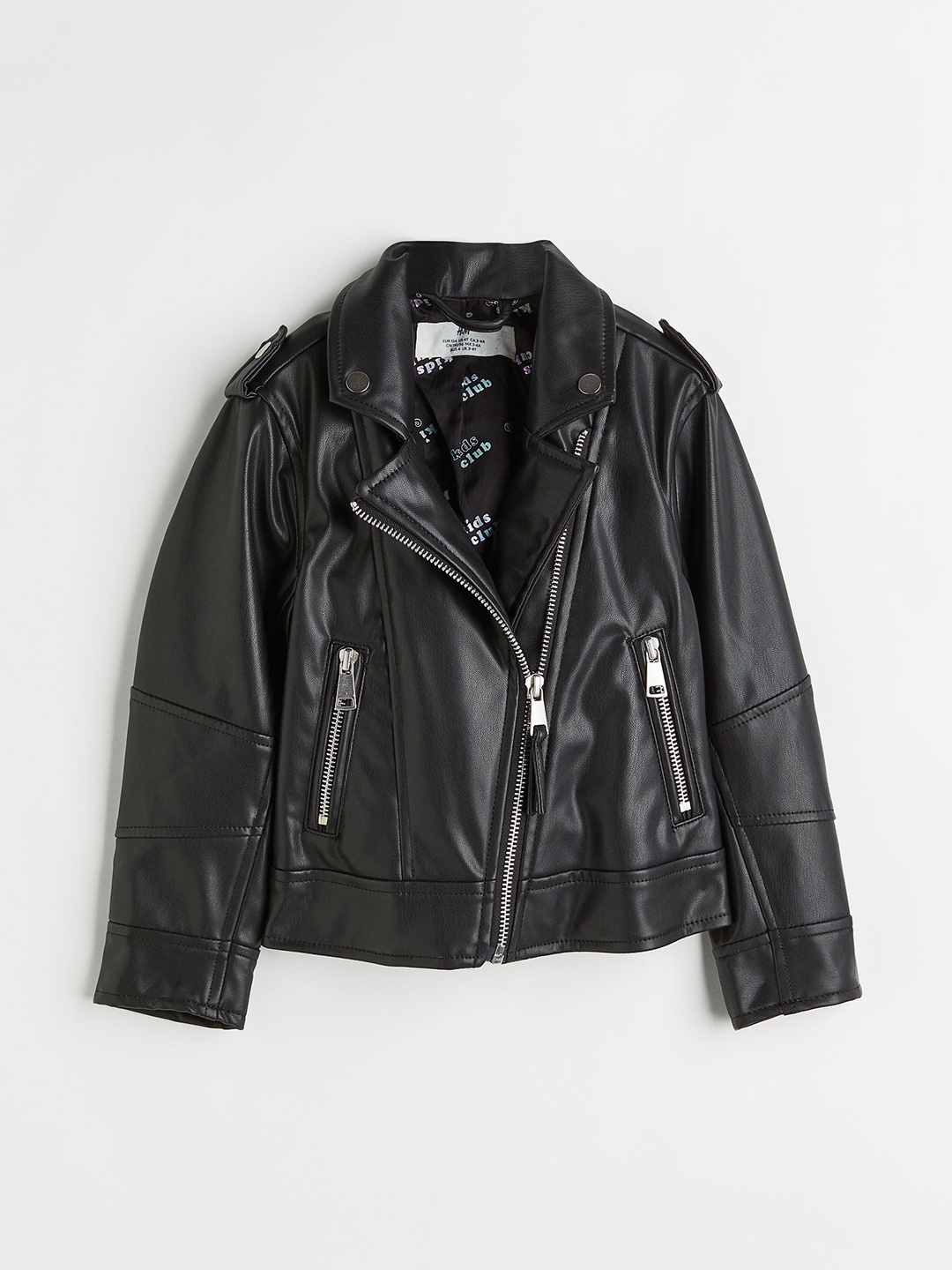 

H&M Girls Black Biker Jacket