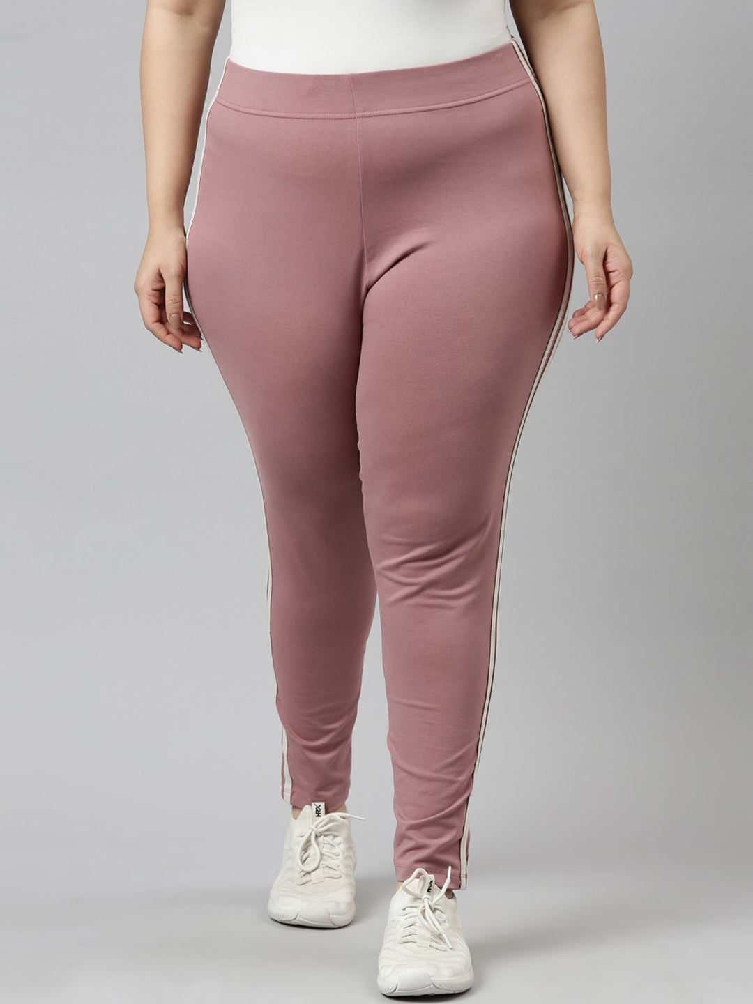 

Go Colors Women Lavender Coloured Solid Slim-Fit Ankle Length Leggings