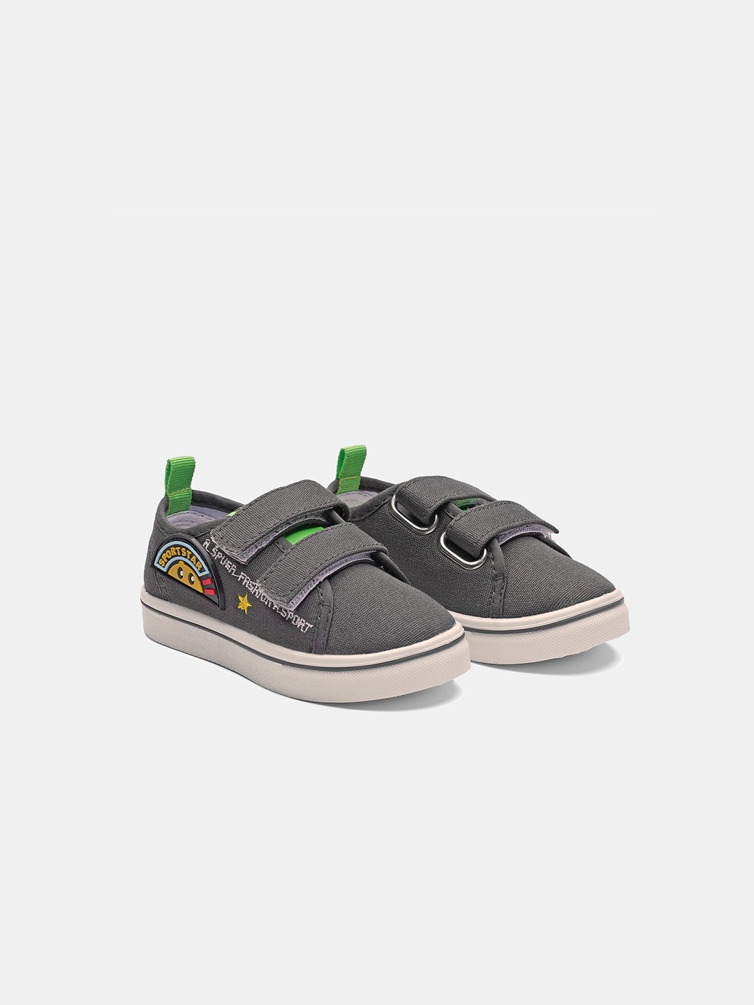 

R&B Boys Grey Slip-On Sneakers