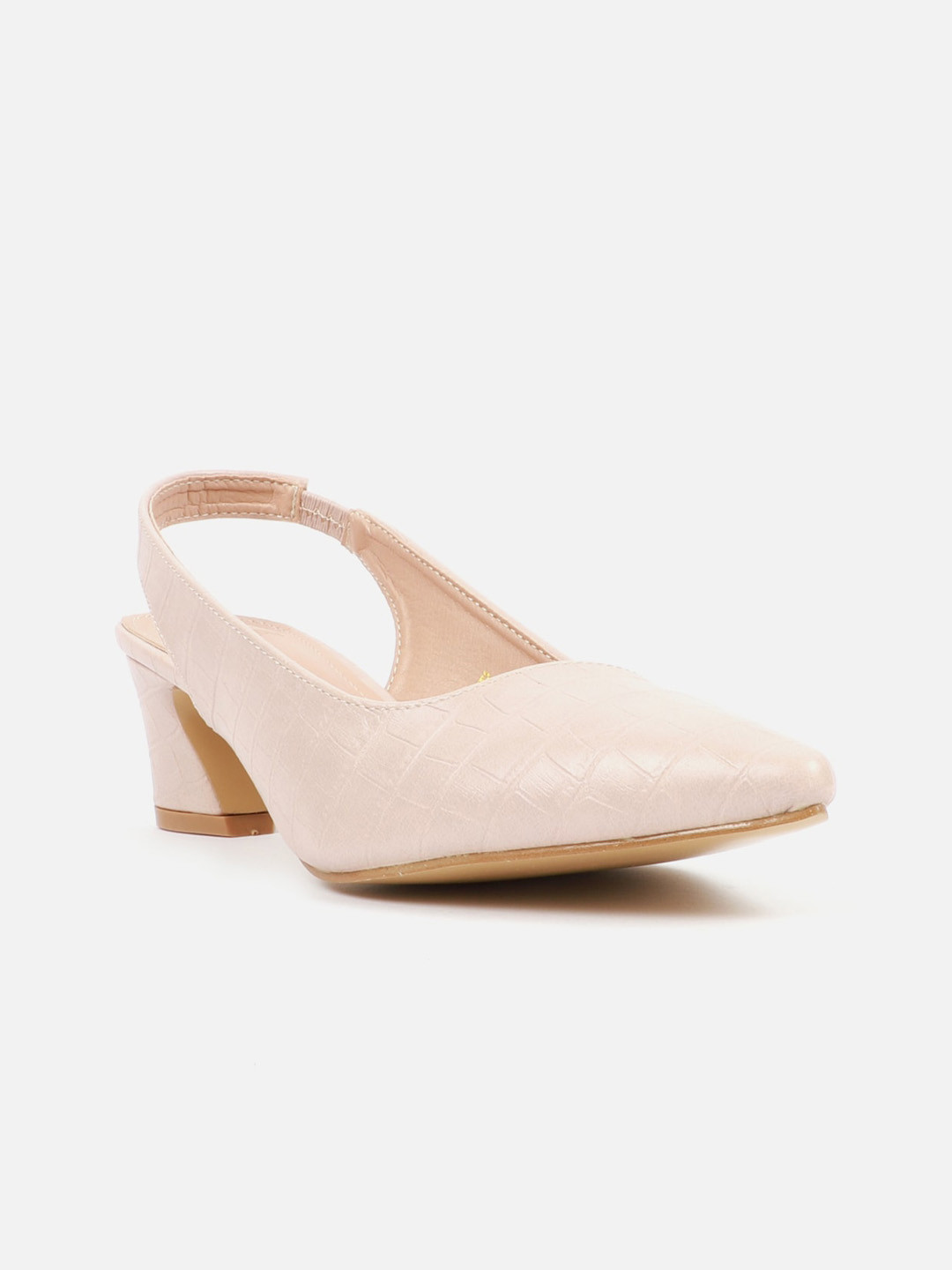 

Carlton London Beige Block Pumps