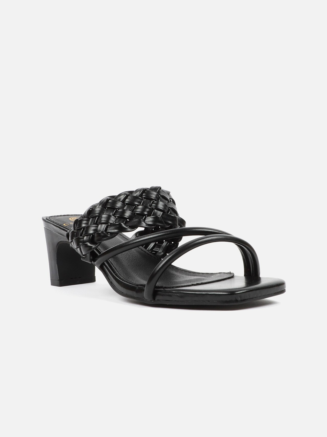 

Carlton London Black Block Sandals