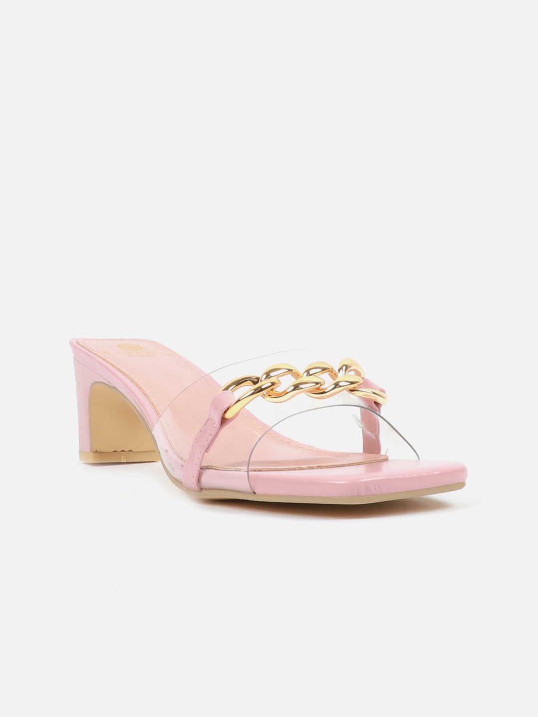 

Carlton London Nude-Coloured Block Sandals