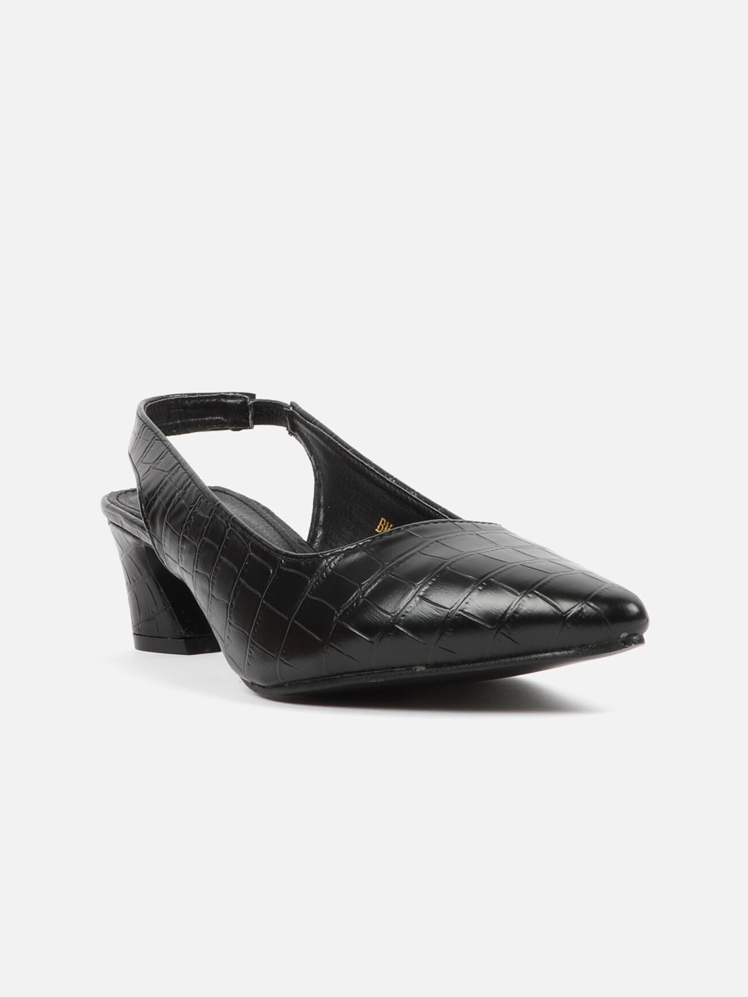 

Carlton London Black Block Pumps with Buckles