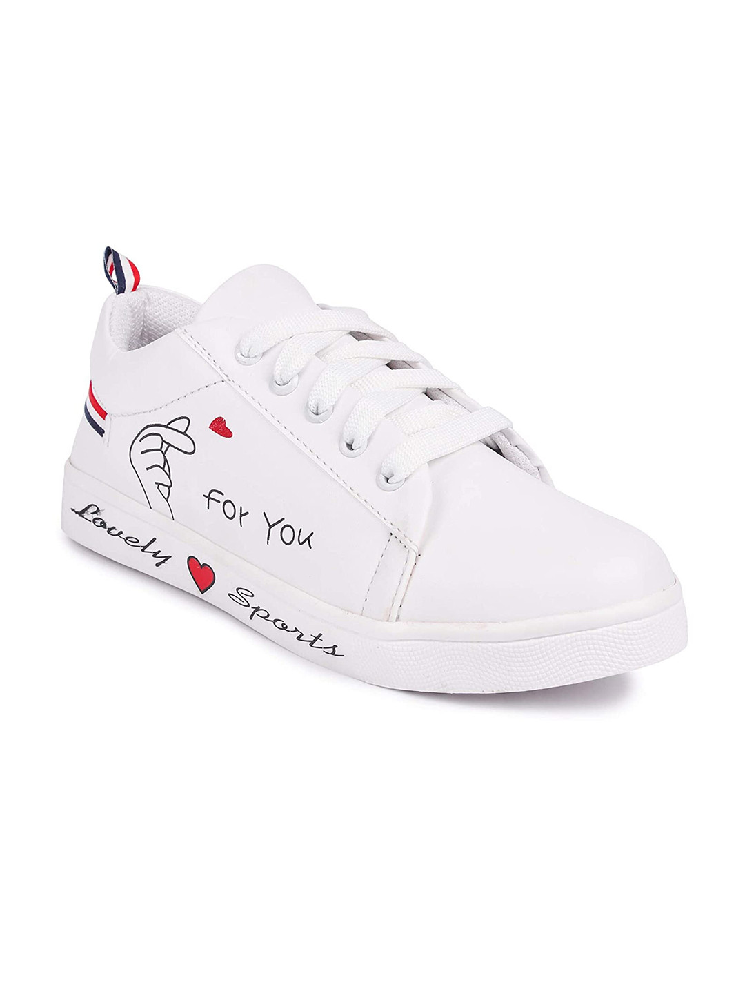 

BEONZA Women White Sneakers