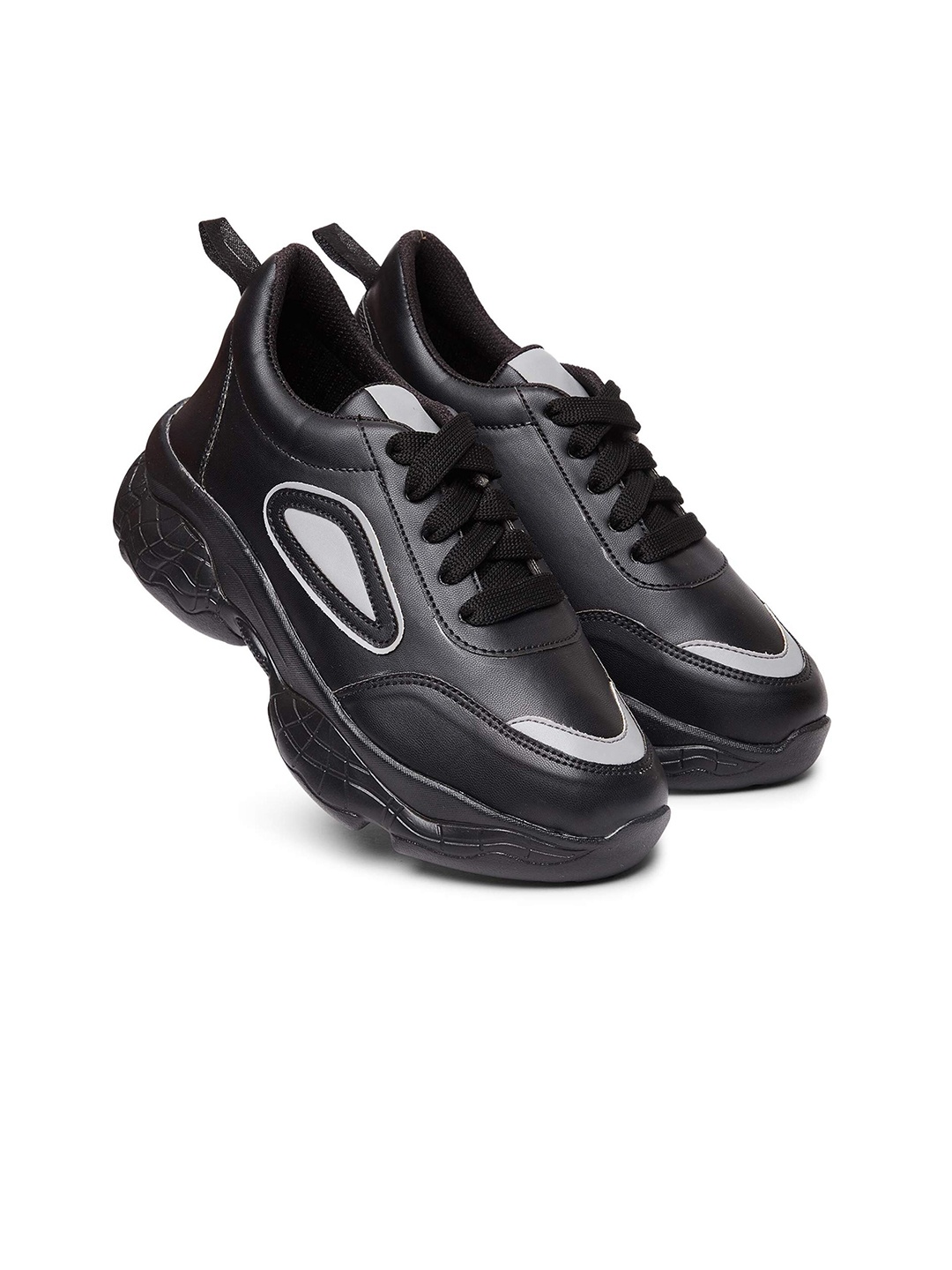 

BEONZA Women Black Sneakers