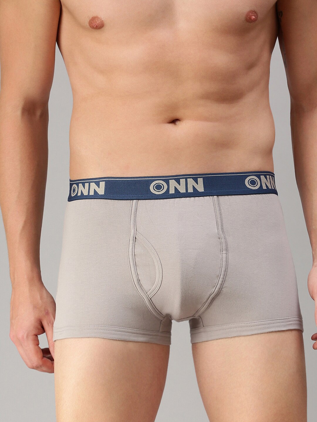 

ONN Men Pack Of 3 Grey Solid Trunk ONN_254_SGRY_3PC