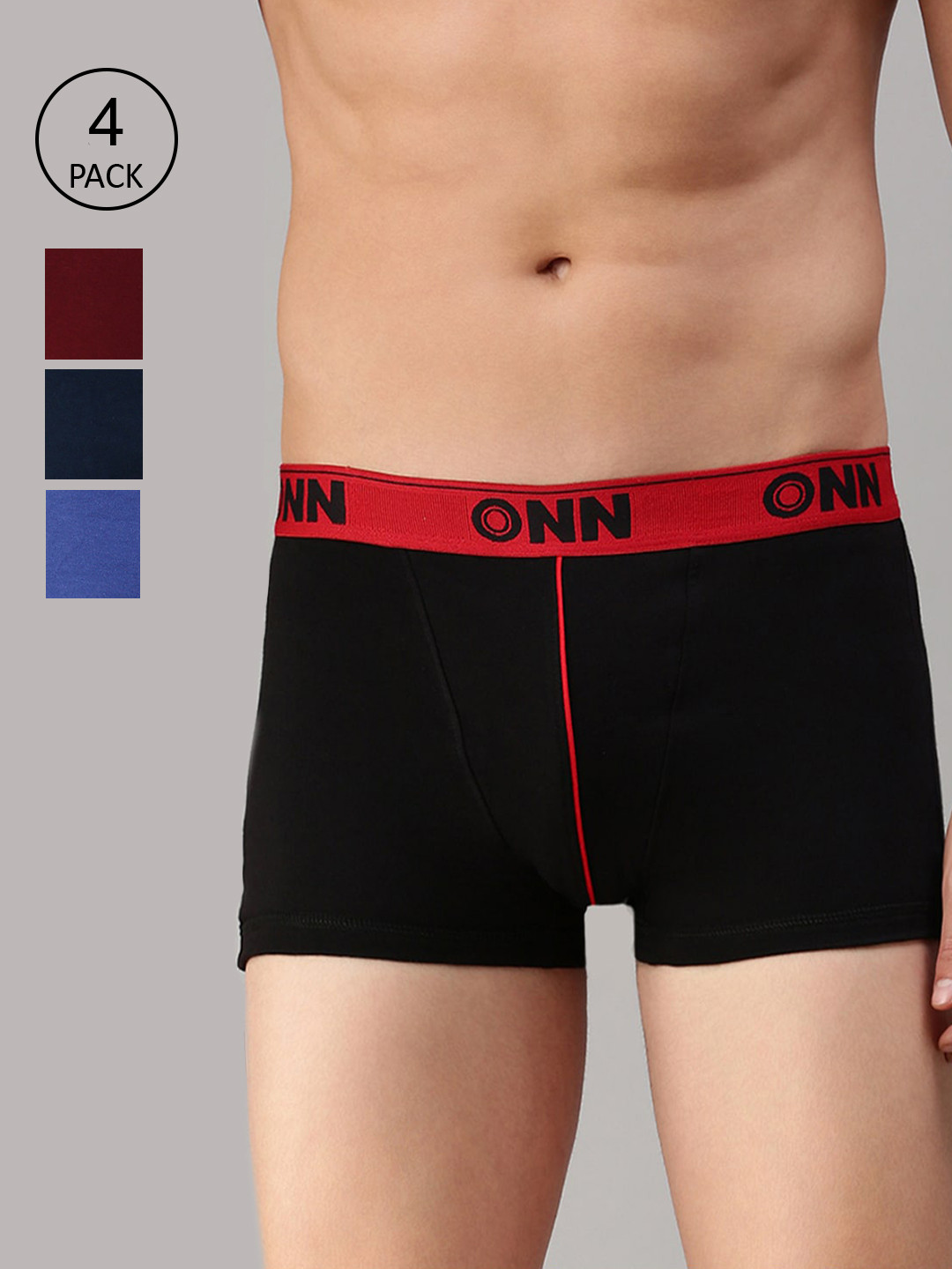 

ONN Men Pack Of 4 Assorted Trunk ONN_253_AST_4PC