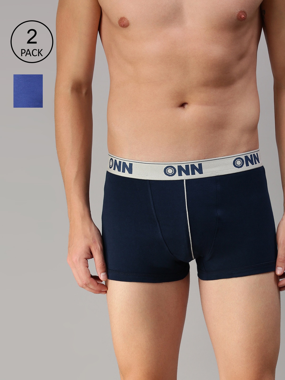 

ONN Men Pack of 2 Blue Solid Trunk ONN_253_AFBLU_RBU_2PC