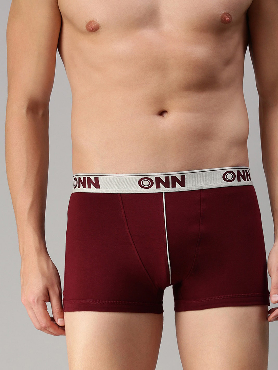 

ONN Men Pack of 3 Maroon Solid Trunks-ONN_253_MN_3PC-Maroon