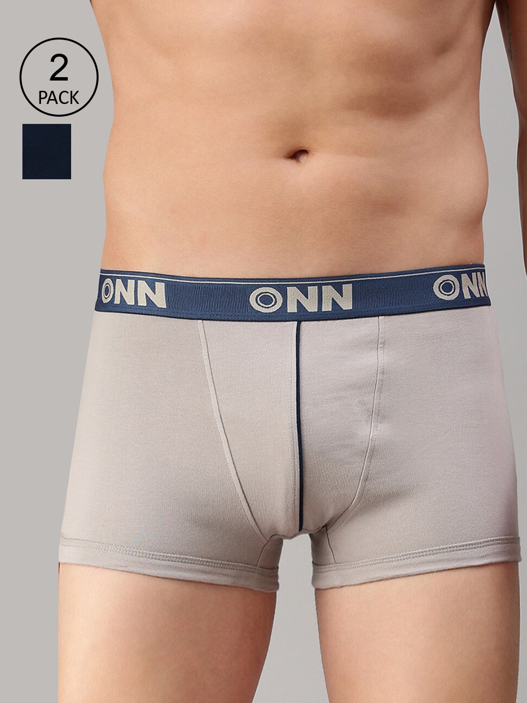 

ONN Men Pack Of 2 Solid Trunk, Blue