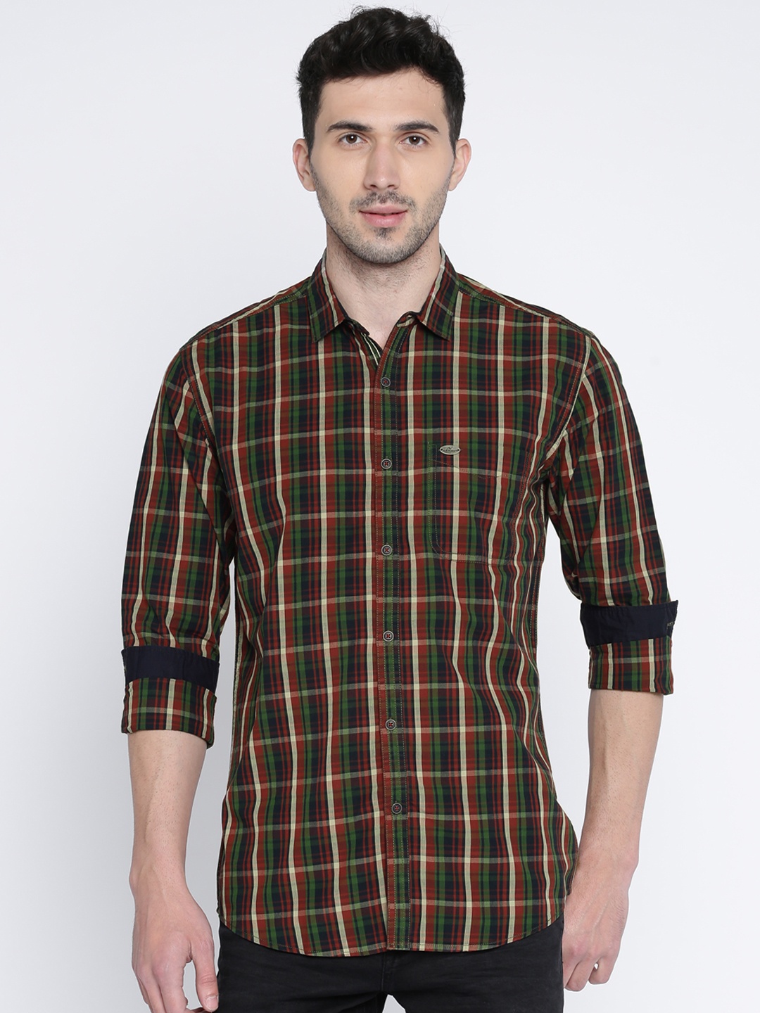 

Nature Casuals Men Multicoloured Slim Fit Checked Casual Shirt, Multi