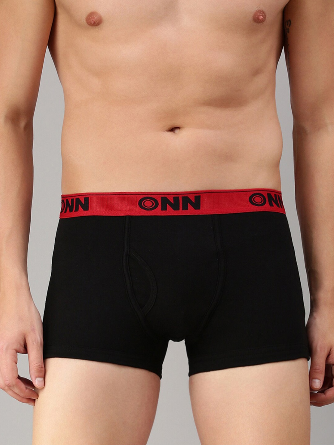 

ONN Men Pack Of 2 Black & Navy Blue Solid Trunk ONN_254_BLK_NB_2PC