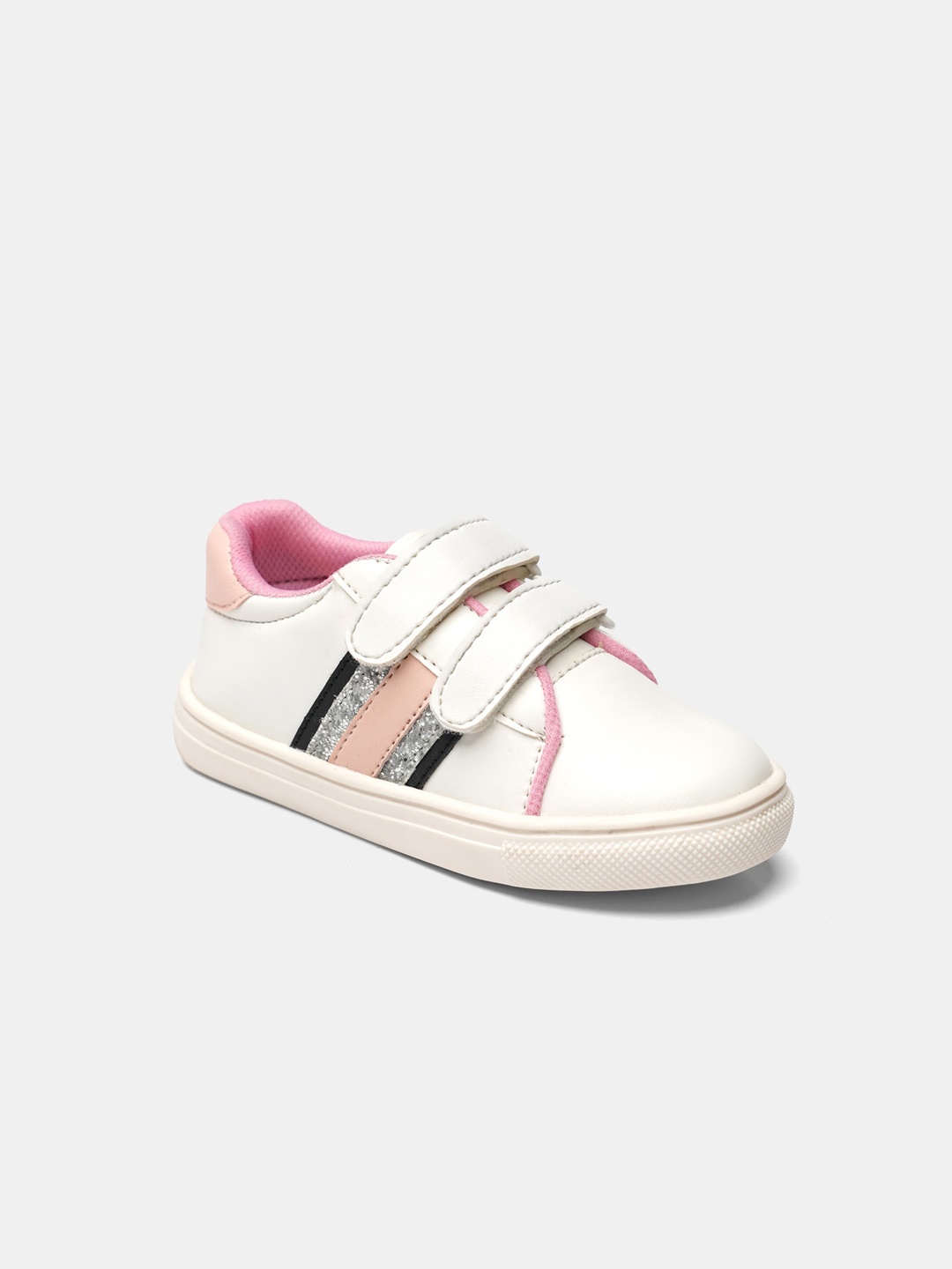 

R&B Girls White Woven Design PU Sneakers