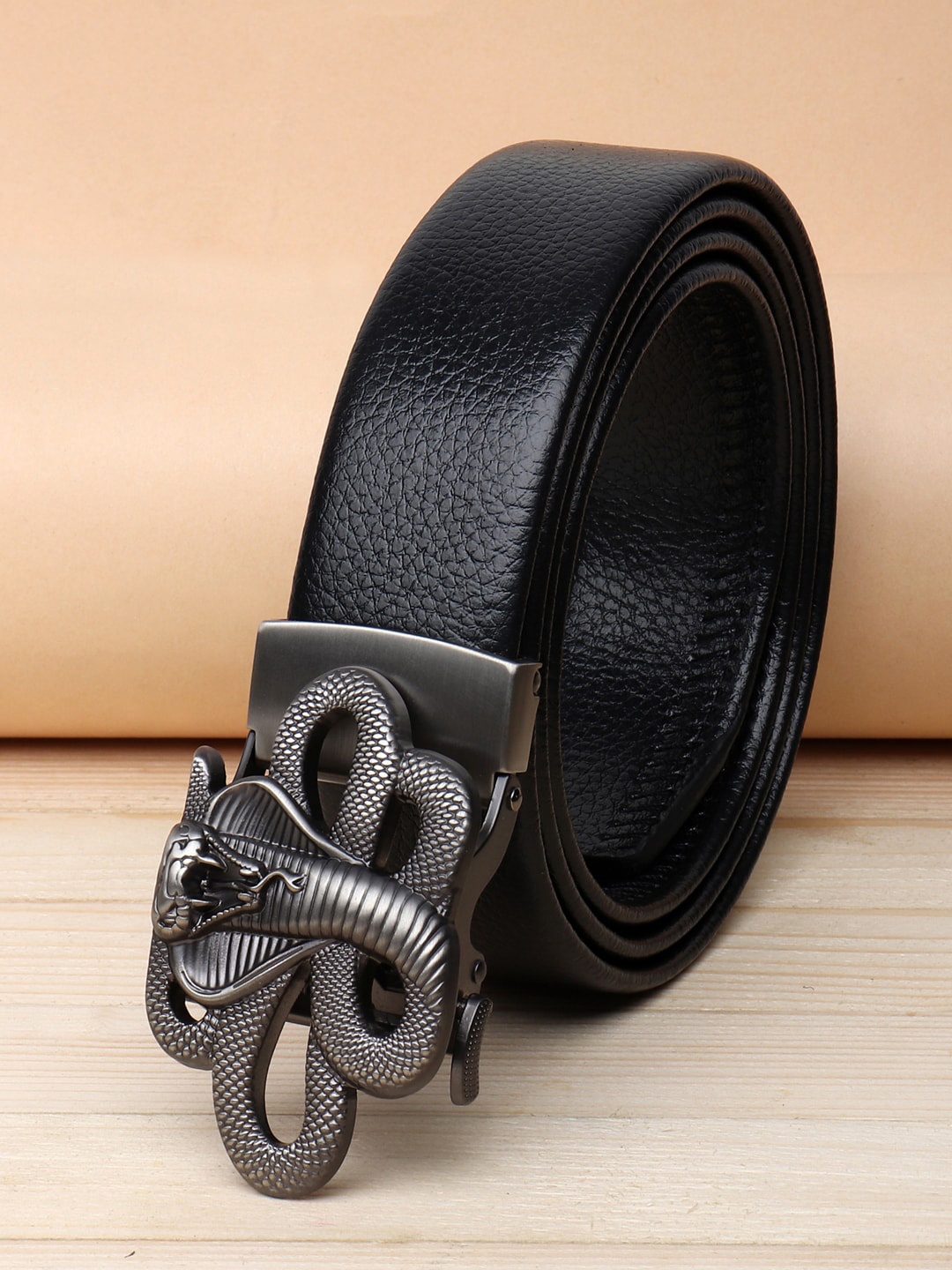 

ZORO Men Black PU Belt