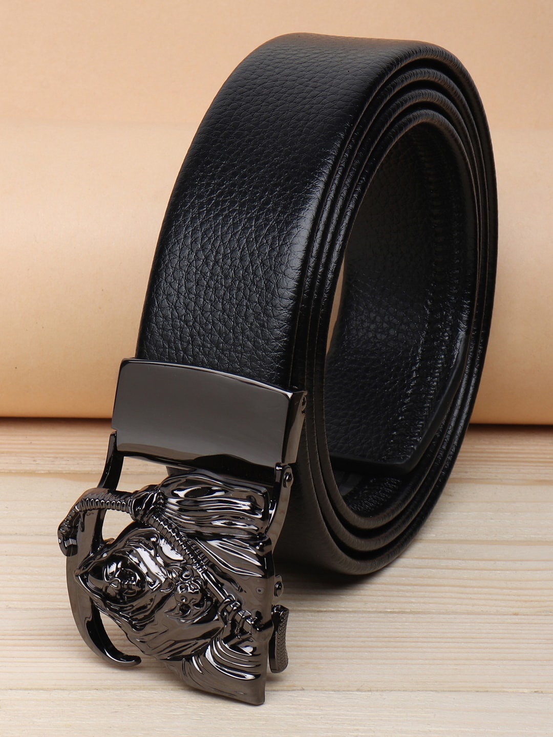 

ZORO Men Black PU Belt