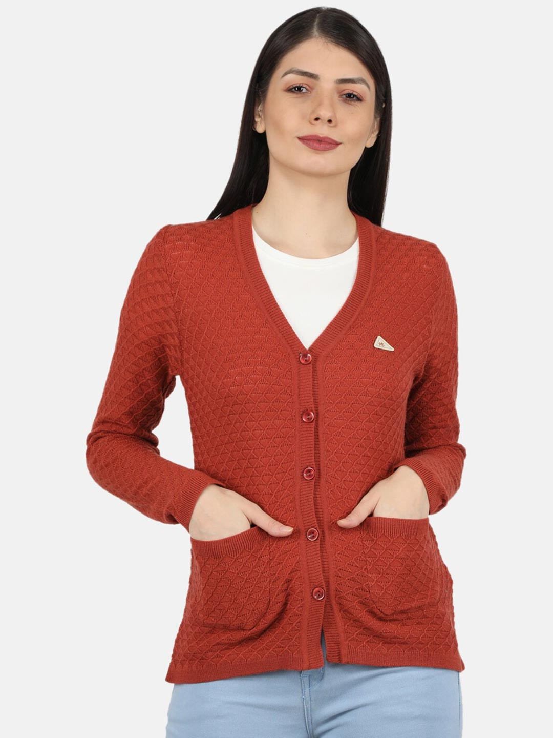 

Monte Carlo Women Rust Cardigan