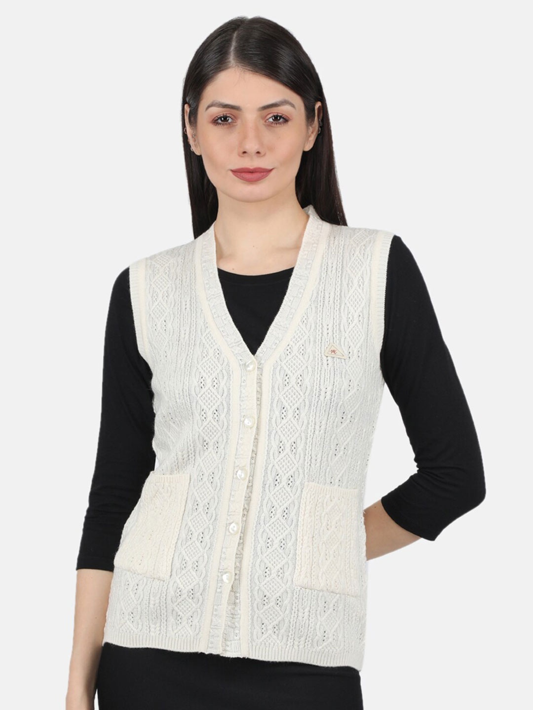 

Monte Carlo Women Off White Cardigan