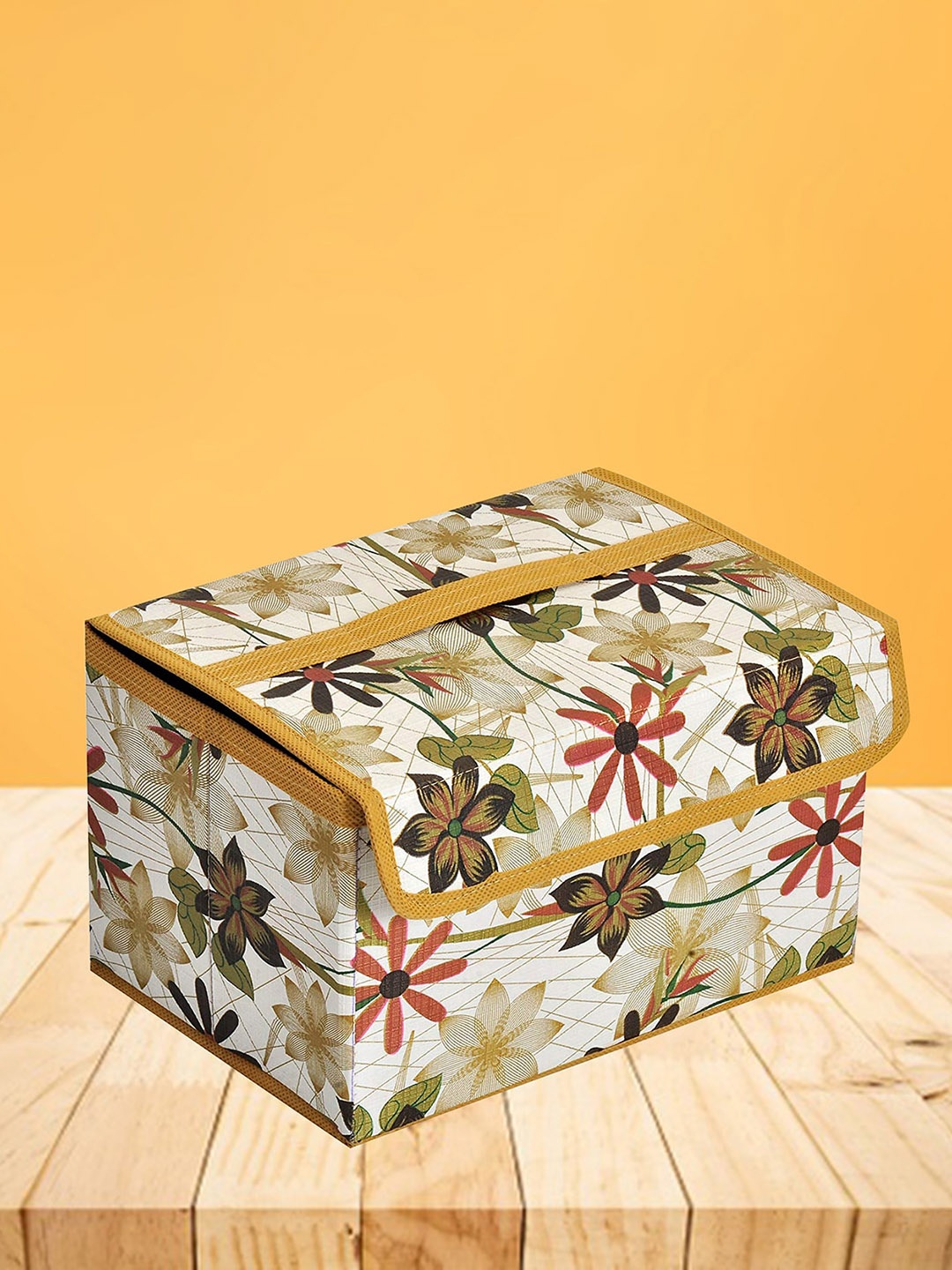 

atorakushon Set Of 2 Gold-Toned Printed Organisers
