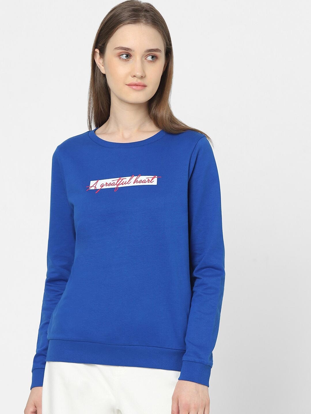 

Vero Moda Women Blue Sweatshirt