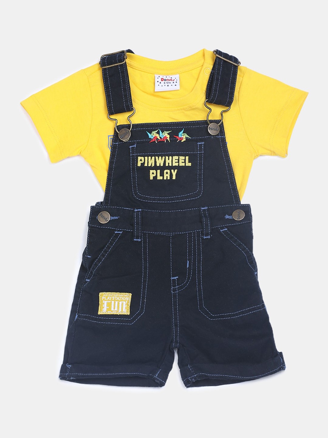 

V-Mart Unisex Kids Navy Blue Clothing Set