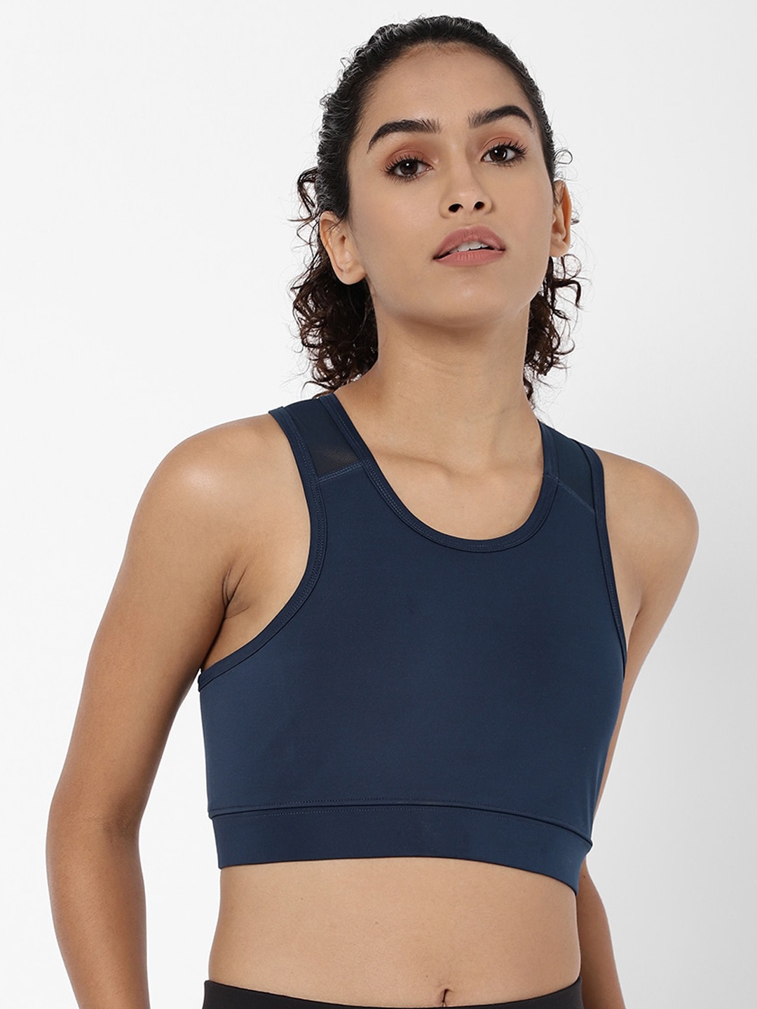 

R&B Navy Blue Moisture Wicking Workout Bra