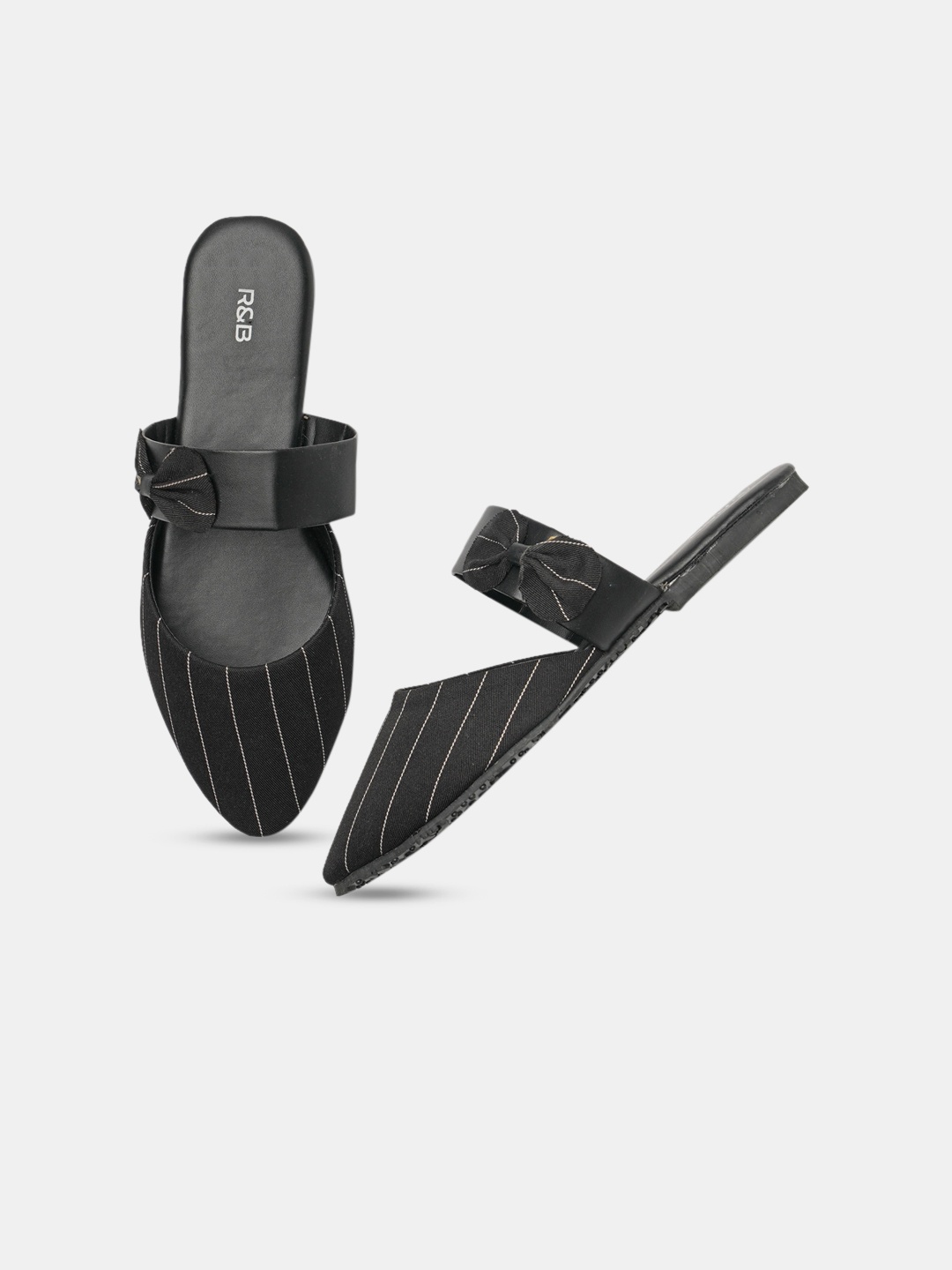 

R&B Women Black Textured PU Fashion