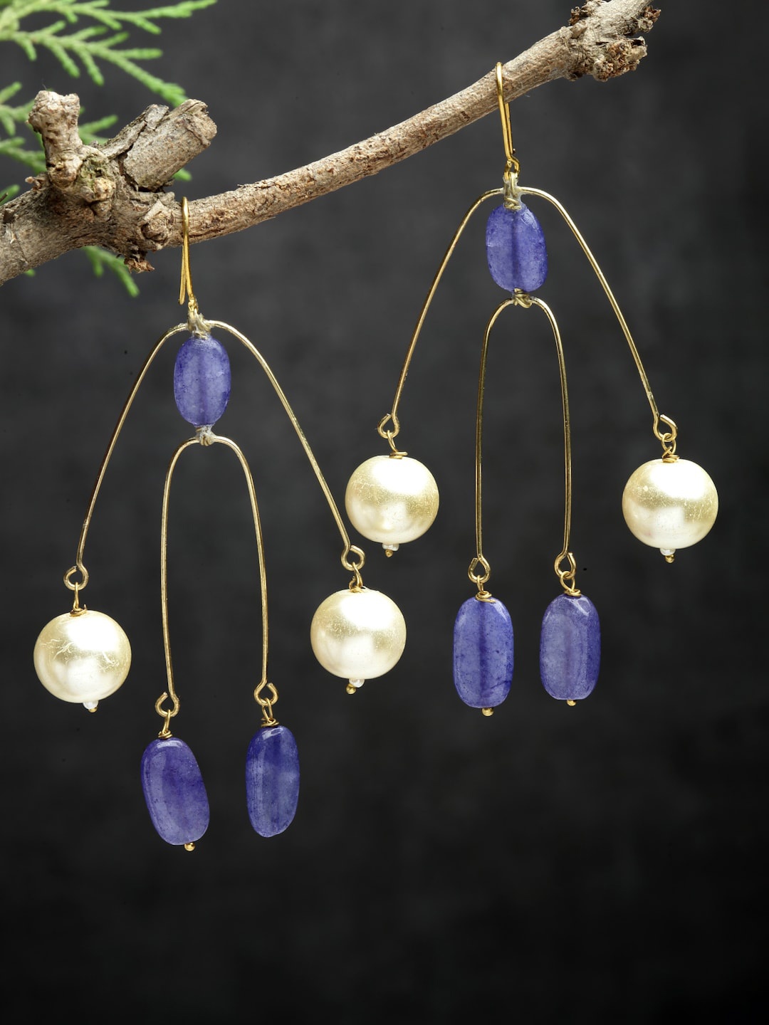 

DUGRISTYLE Blue Classic Drop Earrings