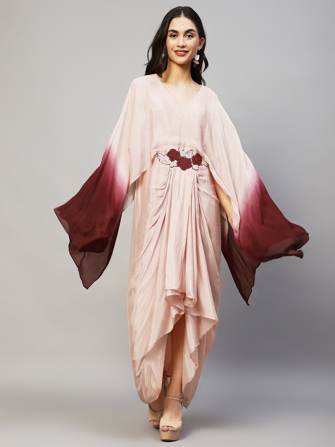 

Envy Me by FASHOR Beige Chiffon Maxi Dress
