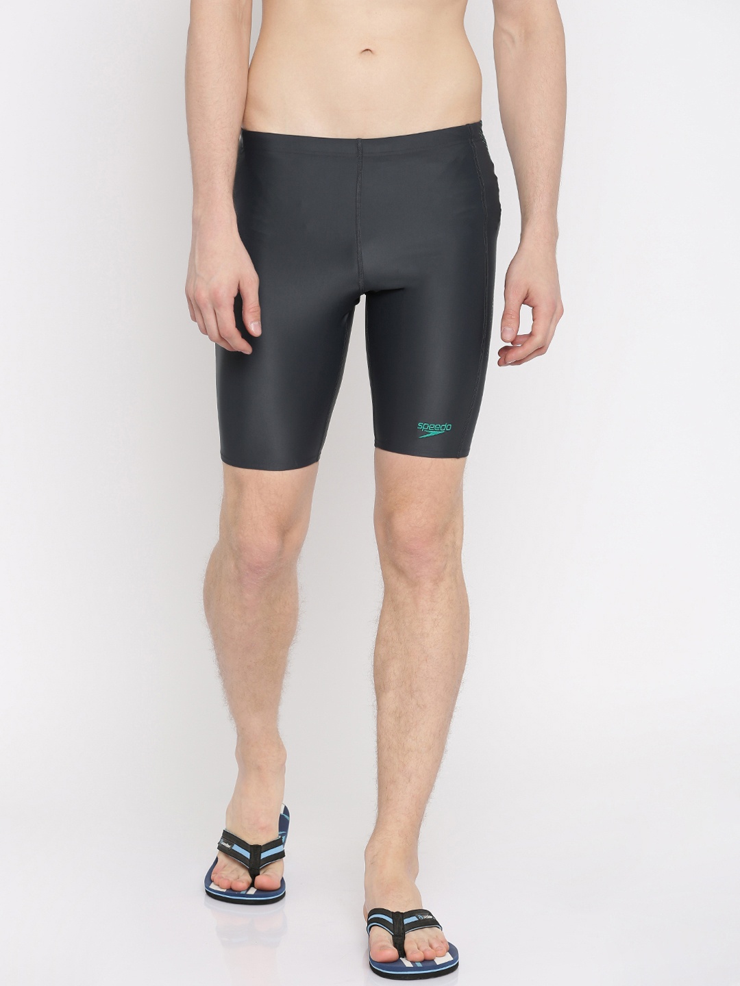 

Speedo Men Grey Solid Swim Shorts 809529B375