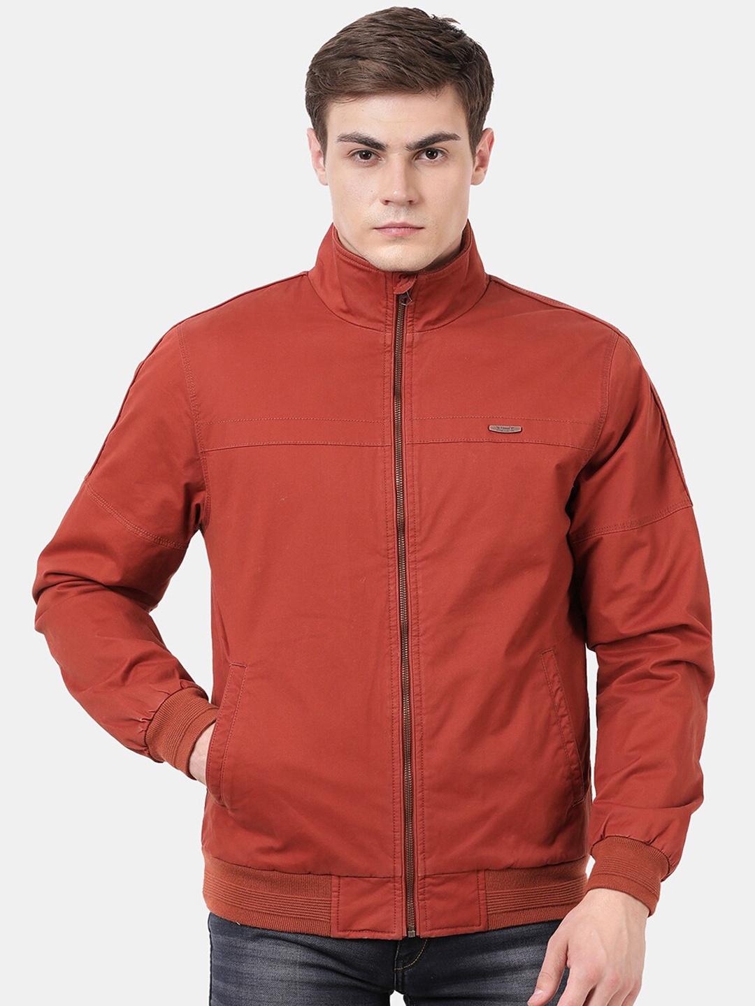 

t-base Men Rust Windcheater Sporty Jacket