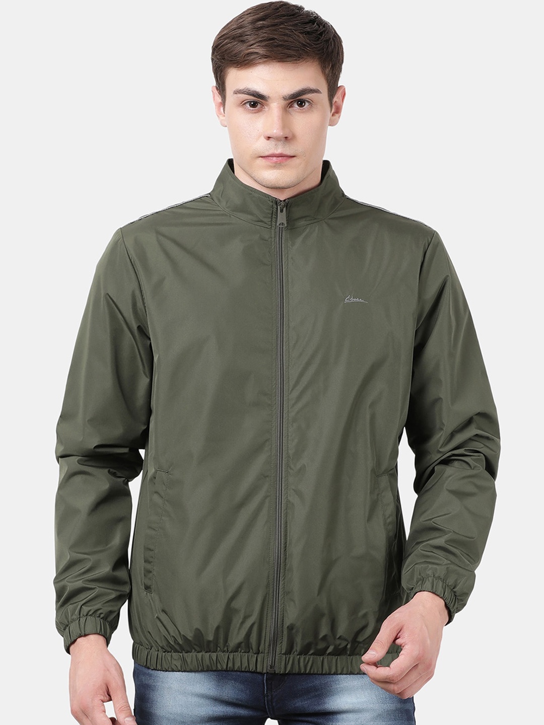 

t-base Men Green Windcheater Sporty Jacket