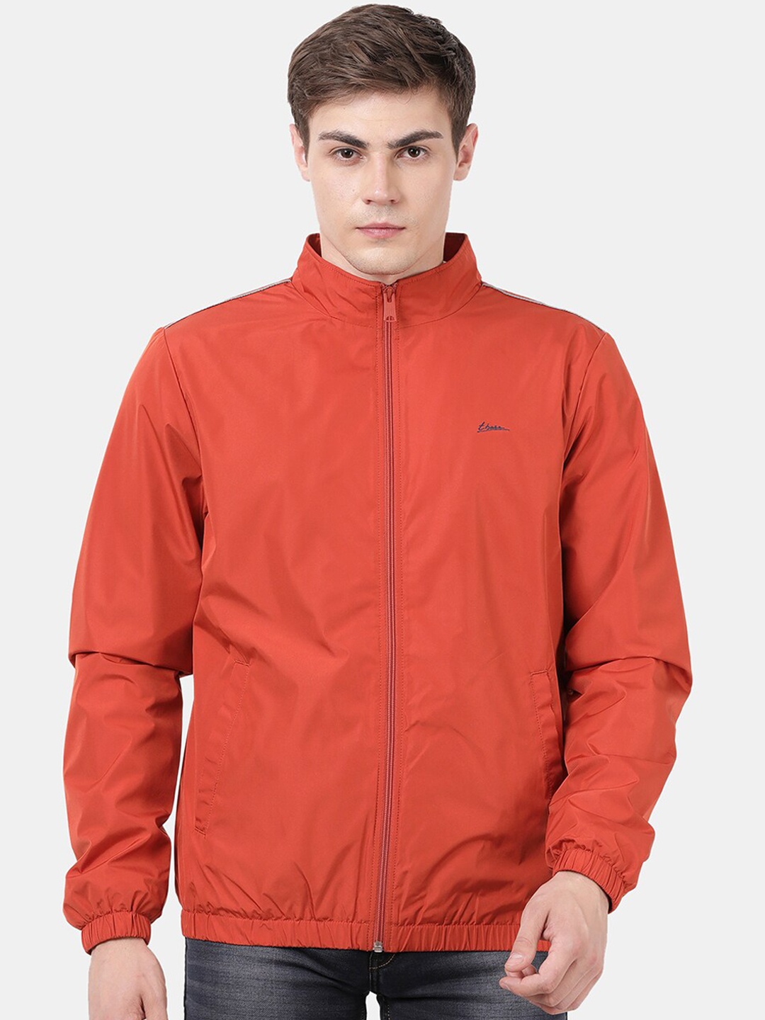 

t-base Men Orange Windcheater Tailored Jacket