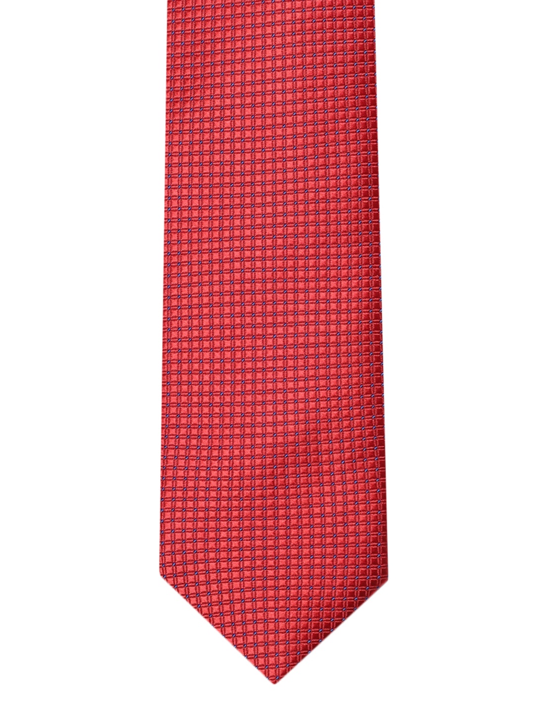 

INVICTUS Men Checked Microfiber Premium Formal Broad Tie, Red