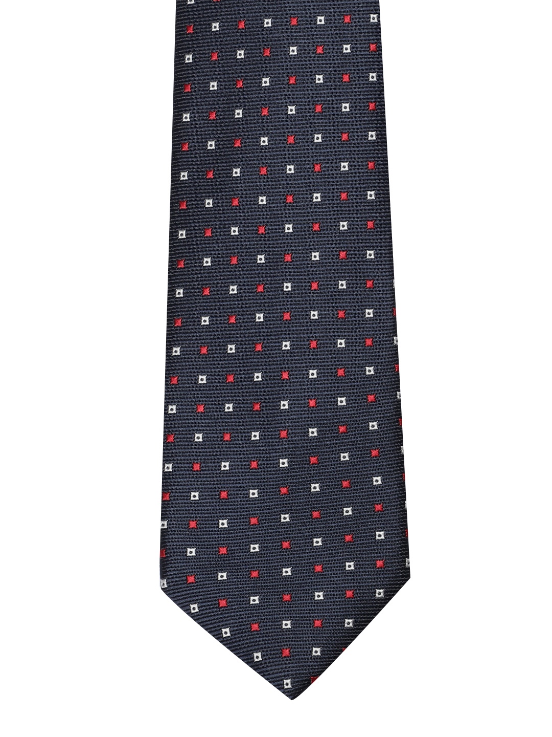 

INVICTUS Men Woven Design Microfiber Broad Tie, Navy blue