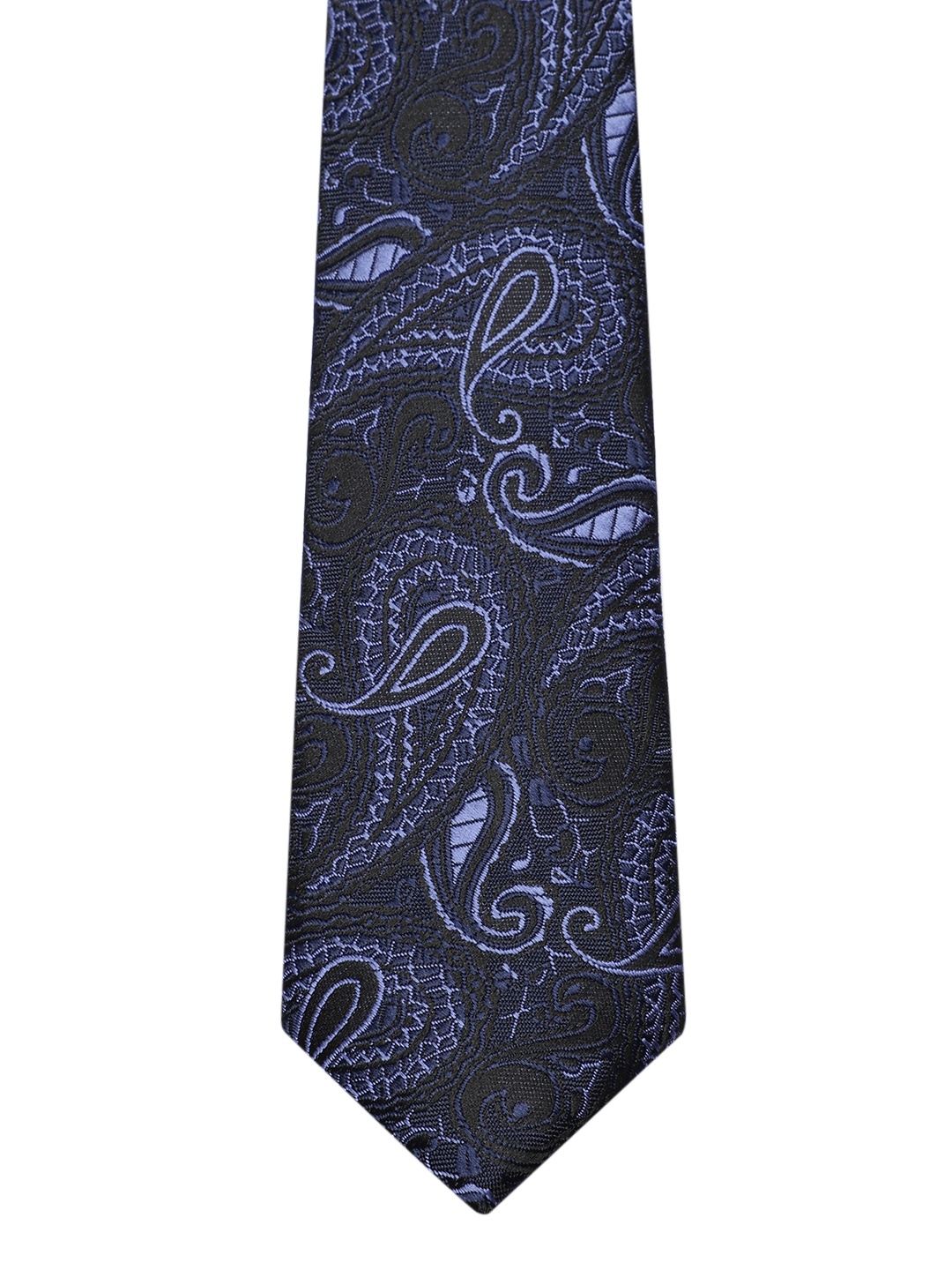 

INVICTUS Men Woven Design Microfiber Premium Formal Broad Tie, Navy blue