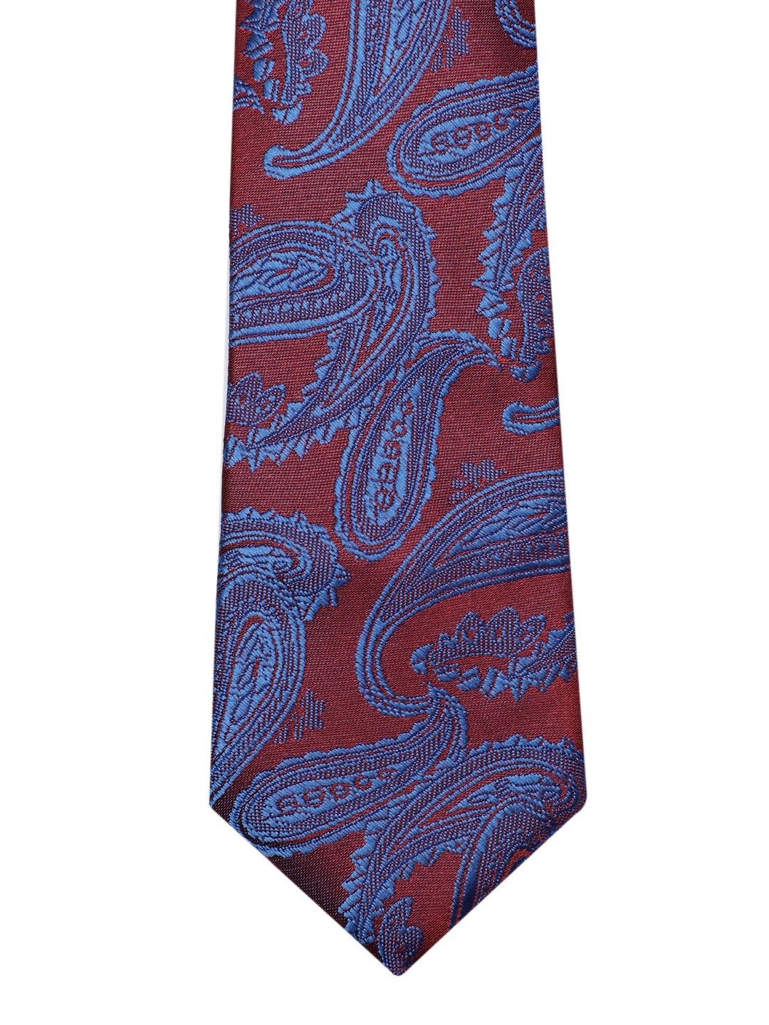 

INVICTUS Men Woven Design Microfiber Premium Formal Broad Tie, Maroon